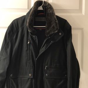 Marc New York Men’s fur neck lined jacket